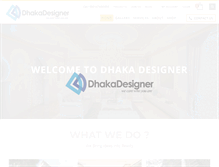 Tablet Screenshot of dhakadesigner.com